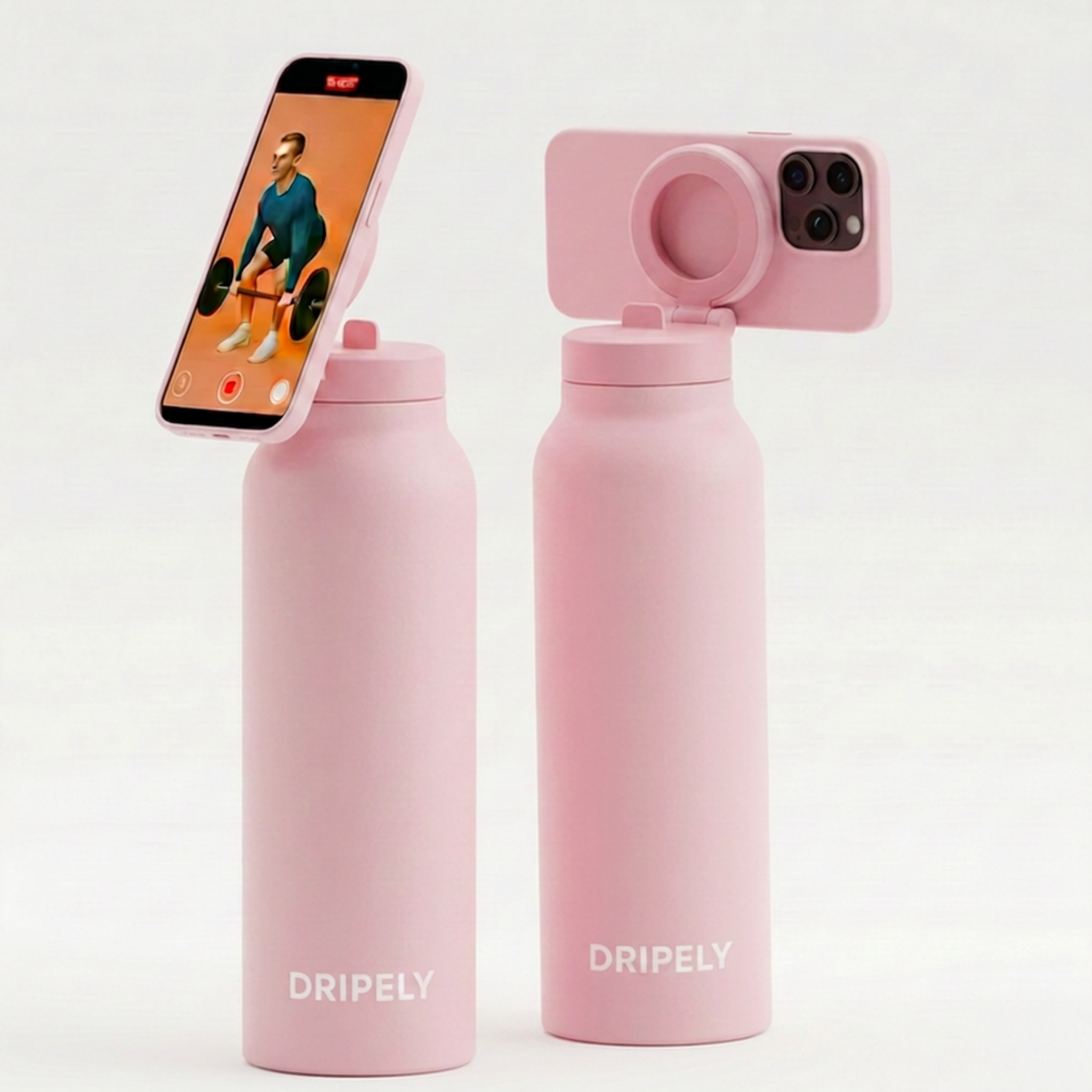 MagSafe Water Bottle with Magnetic Phone Holder - Smart Hydration 710 ml